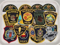 20) CANADIAN POLICE PATCHES - OBSOLETE