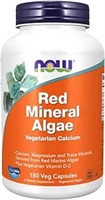 08 2026 )Now Foods, Red Mineral Algae, 180 Vegan C