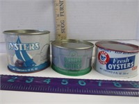 SMALL OYSTER TINS
