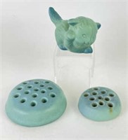 Van Briggle Pottery Cat and Frogs