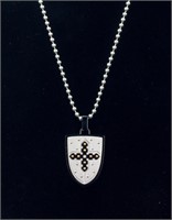 0.02ct Diamond Cross Necklace RV$360