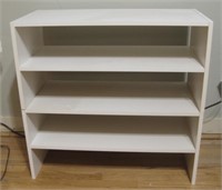 Two 24"x 12"x 12" Pressed Board Stackable Shelves