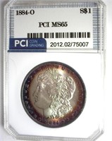 1884-O Morgan PCI MS65 Nice Rim Color