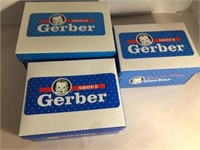 3 PAIRS OF VINTAGE GERBER BABY SHOES IN ORIG. BOXE