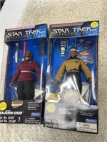 Star Trek Collector series dolls, two pieces
