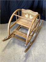 "The Teetertot" Antique Child’s Rocker