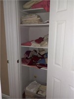 Closet of Linens, towels Etc