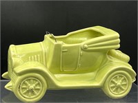 Vintage McCoy novelty planter green automobile