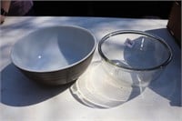 Old Pyrex Bowl & Glass Bowl