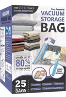 New 25 Pack Vacuum Storage Bags, Space Saver Bags