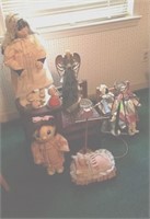 GROUP LOT- DOLL FURNITURE, MISC DOLLS,