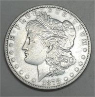 1878 7TF Morgan Silver Dollar XF45