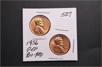 1956 -P/D U.S. Cents