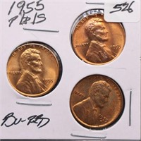 1955-P/D/S U.S. Cents
