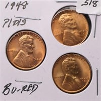 1948 P/D/S U.S. Cents