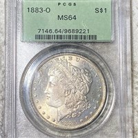 1883-O Morgan Silver Dollar PCGS - MS64