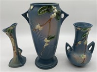 3 Roseville Vases,IVI-10,IBV-7,IV27