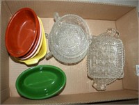 Oven Serve Dishes; Glass Dishes