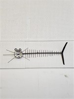 Cat Fish Wall Mount Metal Sculpture