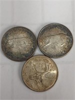 Three Silver Canada 25cent