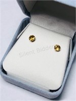 14KT Gold Citrine Earrings