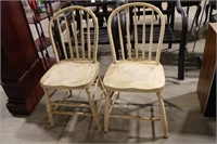 PAIR OF PAINTED CHAIRS