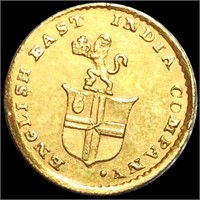 1820 British Indies Gold 5 Rupee