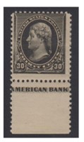 US Stamps #228 Mint HR inscription single  CV $300