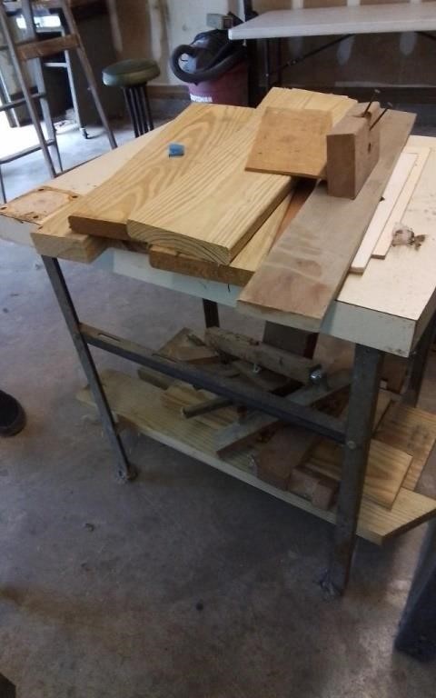 Shop table and lumber