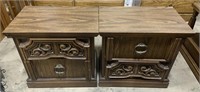 Two drawer side table 23 x 14 x 22 *bidding per