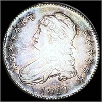 1817 Capped Bust Half Dollar NEARLY UNC