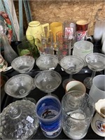 Glassware and mugs.
