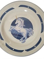 Lot of 8 Tienshan Stoneware Unicorn 7.5" Plates
