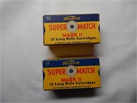 (2) Vintage Western Super Match Mark II 22LR Ammo