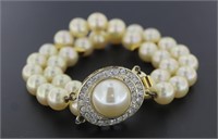 Vintage Ladies Pearl Fashion Bracelet