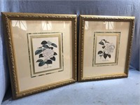 Decor Lot Of Two Matching Wall Hanging Flower