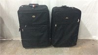 Two Large Black Express Suitcases T11A