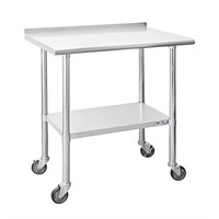 Hally Stainless Steel Table 24" x 36"
