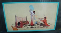 Signed  Woody Crumbo "Flute Song to Her Spirit"
