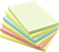 4A Sticky Notes,4 x 6 Inches,Large Size,Pastel