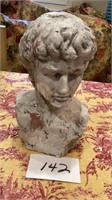 Vintage stone cast bust of Michelangelo’s