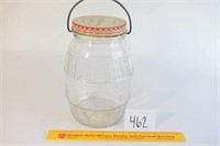 Vintage Barrel Jar w/Lid  Dowdy's Soft Old
