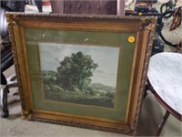 NICE LARGE FRAMED TREE PICTURE