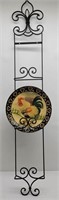 Decorative Wall Plate w/ Rooster Plate