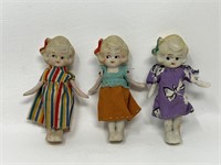 Japanese Bisque Dolls Jointed Articulated