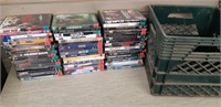 Milk Crate of DVDs & Blue Rays