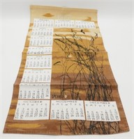 Vintage 1977 “Vera” Signed Linen Calendar Towel