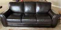 Leather Sofa/36”H,84”W,36”D