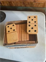 Large wooden domino set