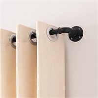 (N) 1" Industrial Curtain Rods for Windows 36 to